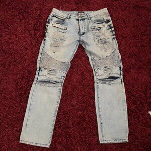 GRAY Earth sz 34 Distressed Jeans